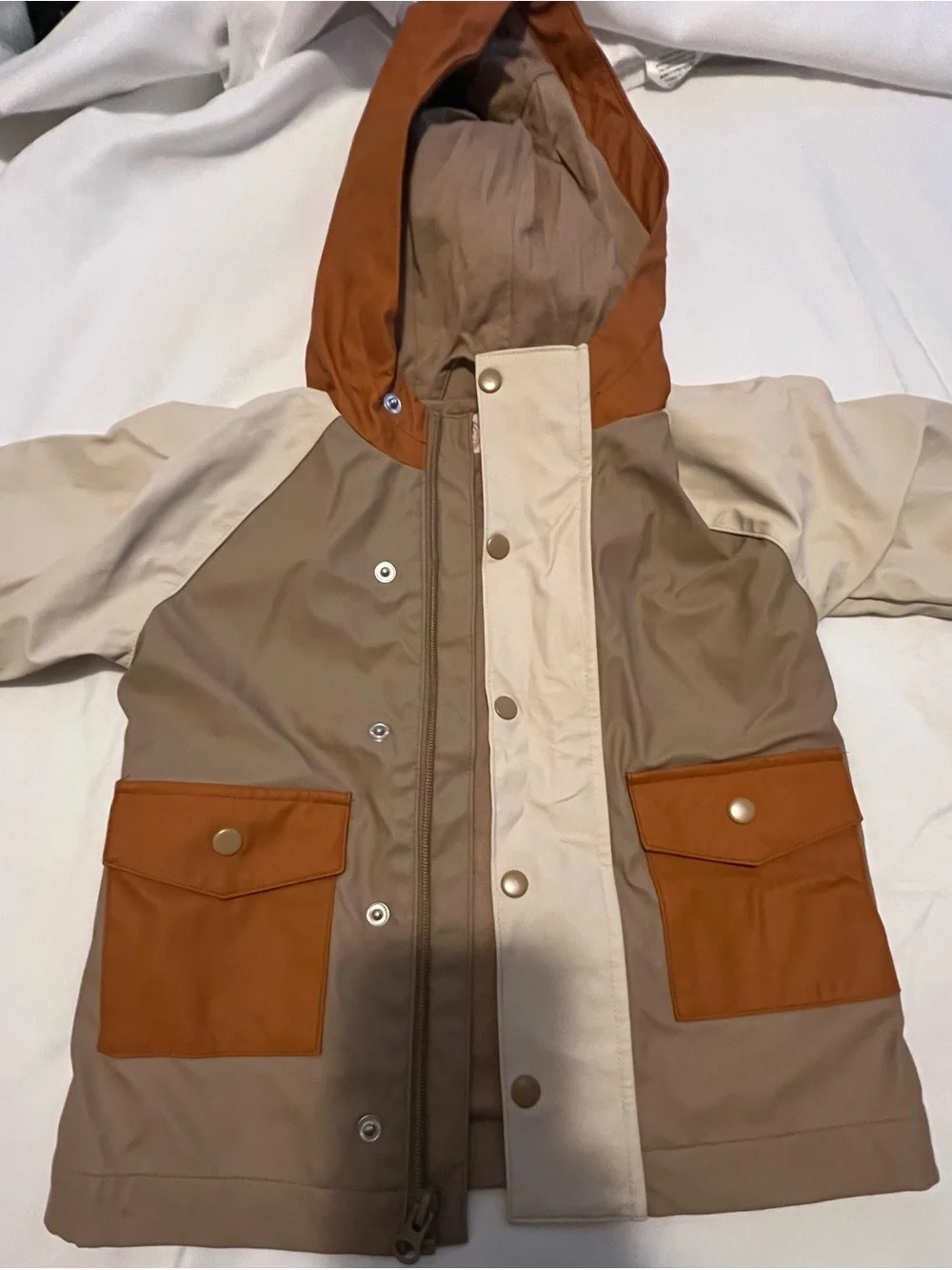 Wonder Nation Toddler Boys Colorblock Rain Jacket 2T
